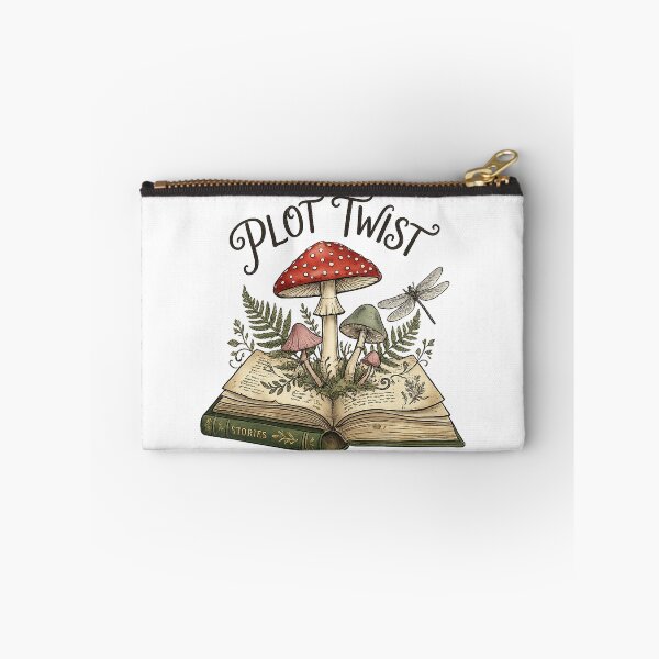 Item preview, Plot Twist Cottagecore Mushroom Reader Tee designed and sold by Cool-M-Apparel.