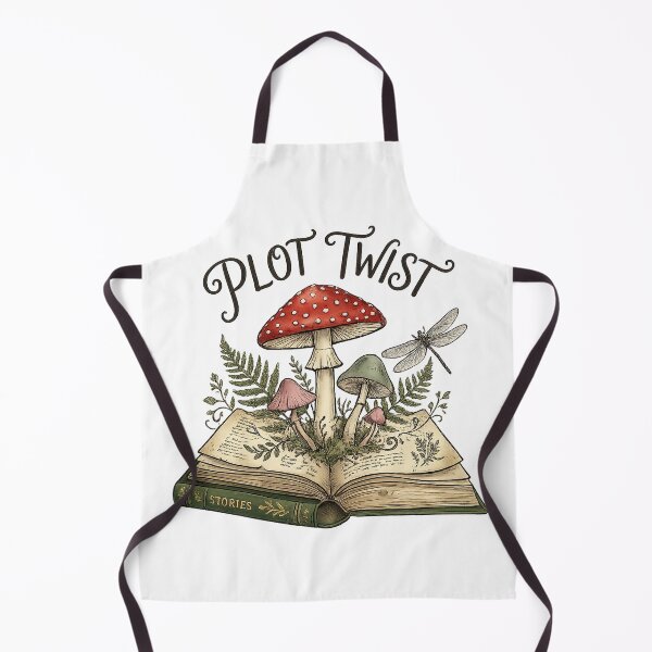 Item preview, Plot Twist Cottagecore Mushroom Reader Tee designed and sold by Cool-M-Apparel.