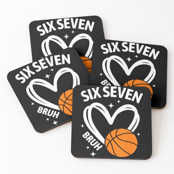 Item preview, Six Seven Bruh Basketball Heart Funny Valentine Sports designed and sold by allistermariam.