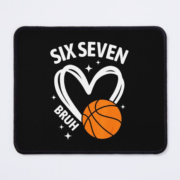 Item preview, Six Seven Bruh Basketball Heart Funny Valentine Sports designed and sold by allistermariam.