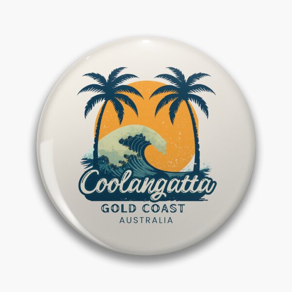 Item preview, Coolangatta Queensland Australia Vintage Surf Wave designed and sold by TamGustam.
