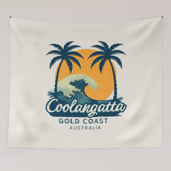 Item preview, Coolangatta Queensland Australia Vintage Surf Wave designed and sold by TamGustam.