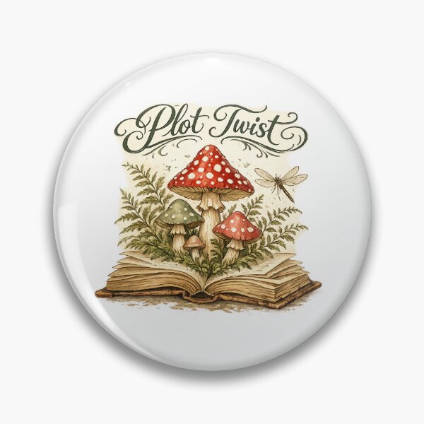 Item preview, Plot Twist Cottagecore Mushroom Book Lover designed and sold by Cool-M-Apparel.