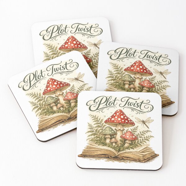 Item preview, Plot Twist Cottagecore Mushroom Book Lover designed and sold by Cool-M-Apparel.