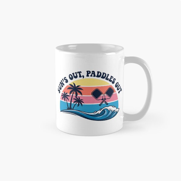 Item preview, Dink Beach Club Retro Summer Tee — Sun's Out Paddles Out designed and sold by Cool-M-Apparel.