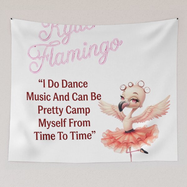 Item preview, Kylie Flamingo Showgirl Dance Pop Parody designed and sold by ArtisticDesignsbyLinda.
