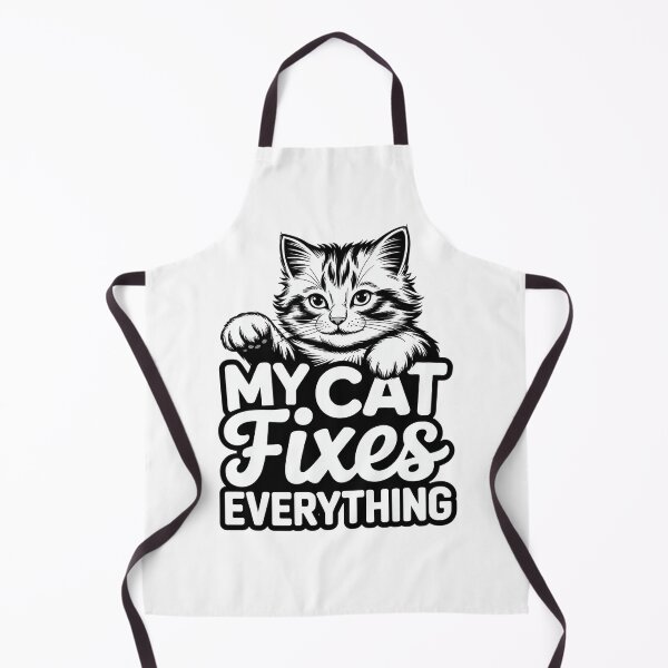 Item preview, My Cat Fixes Everything – Cute Cat Lover Design designed and sold by Cool-cat-art.