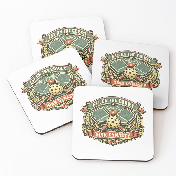 Item preview, Dink Dynasty Ornate Pickleball Crest — Vintage Paddle Badge designed and sold by Cool-M-Apparel.