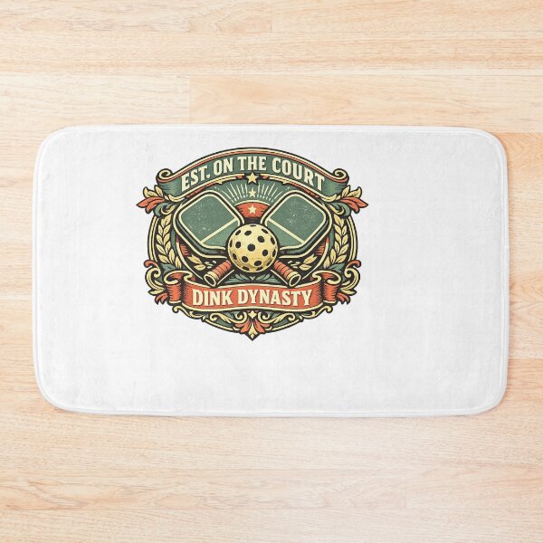 Item preview, Dink Dynasty Ornate Pickleball Crest — Vintage Paddle Badge designed and sold by Cool-M-Apparel.