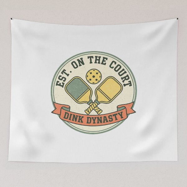 Item preview, Paddle Society Established Crest — Clean Vintage Pickleball Badge designed and sold by Cool-M-Apparel.