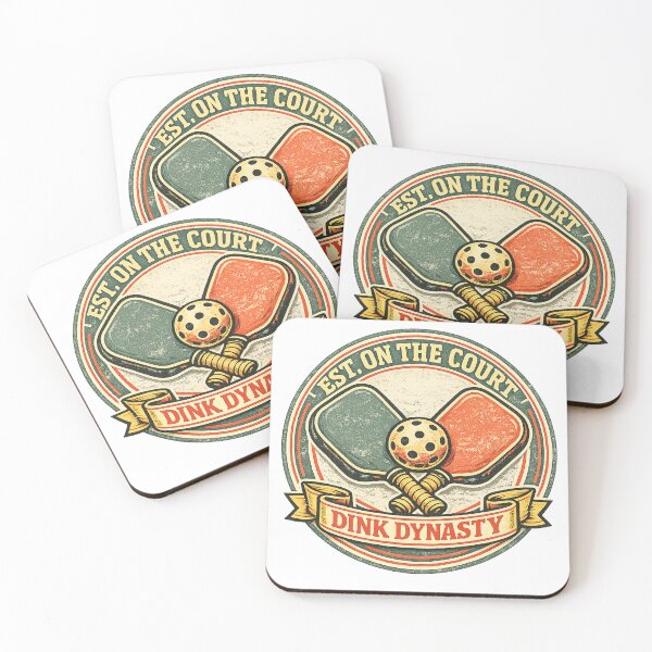 Item preview, Dink Dynasty Retro Pickleball Club Crest designed and sold by Cool-M-Apparel.
