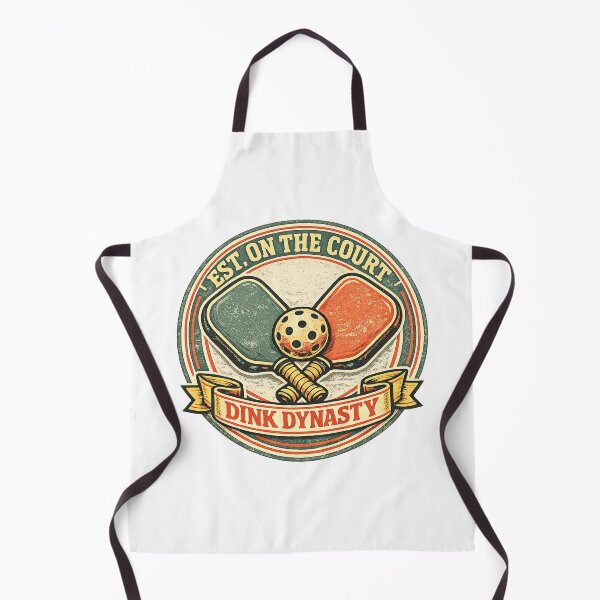Item preview, Dink Dynasty Retro Pickleball Club Crest designed and sold by Cool-M-Apparel.