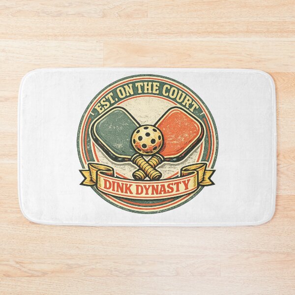 Item preview, Dink Dynasty Retro Pickleball Club Crest designed and sold by Cool-M-Apparel.