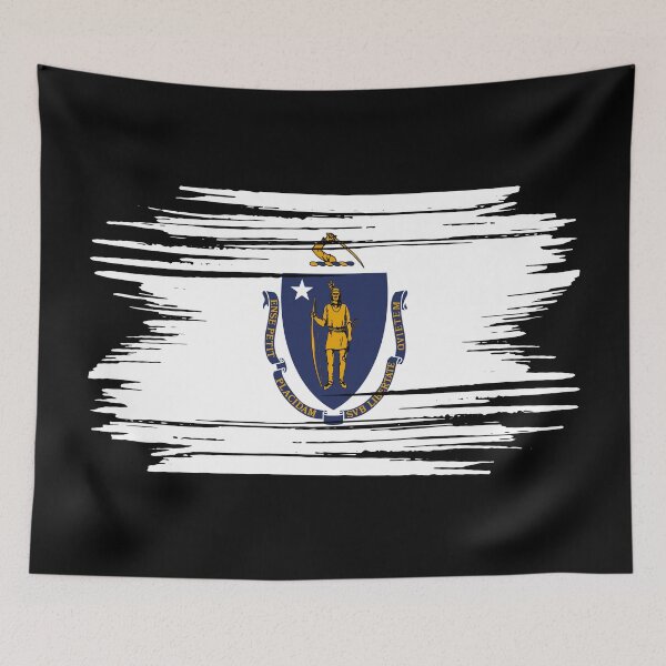 Item preview, Distressed Massachusetts State Flag MA designed and sold by shitpostee.