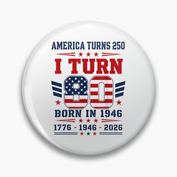 Item preview, america turns 250 i turn 80 1946 80th birthday patriotic dad designed and sold by CAnastazyshop.