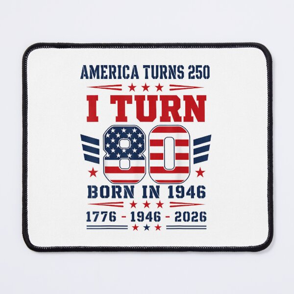 Item preview, america turns 250 i turn 80 1946 80th birthday patriotic dad designed and sold by CAnastazyshop.