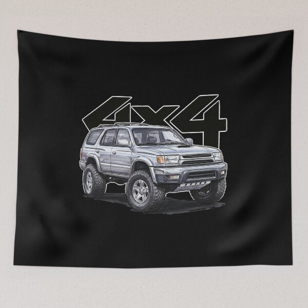 Item preview, 4Runner 3rd Gen Silver 4X4 Off-Road Graphic designed and sold by Off-Road-Zone.