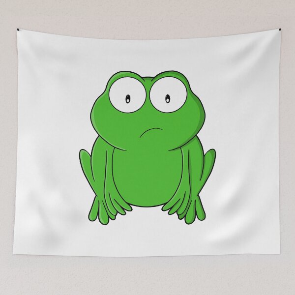 Item preview, Emerald Frog Wide-Eyed Worry designed and sold by shopdiego.