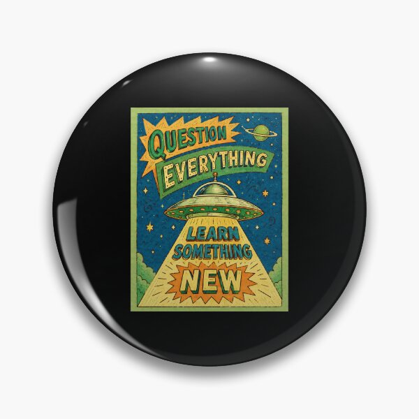 Item preview, Question Everything Learn Something New Retro Space Curiosity Poster designed and sold by ferminhays.