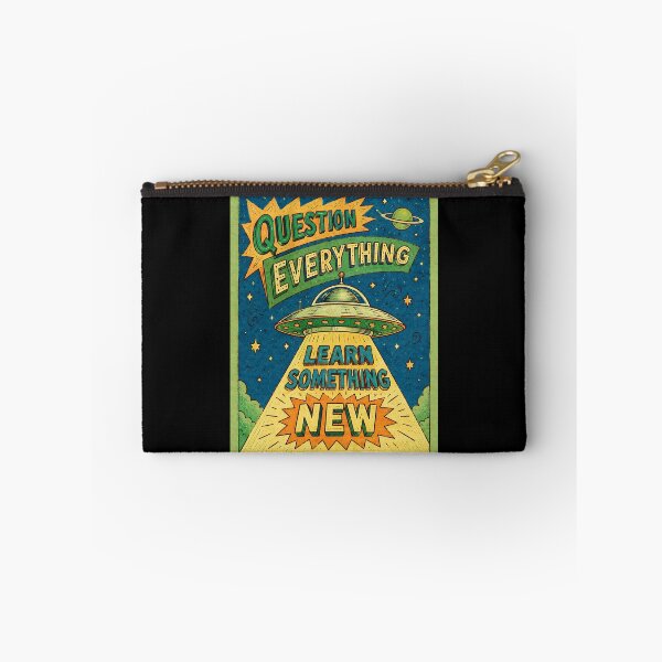 Item preview, Question Everything Learn Something New Retro Space Curiosity Poster designed and sold by ferminhays.