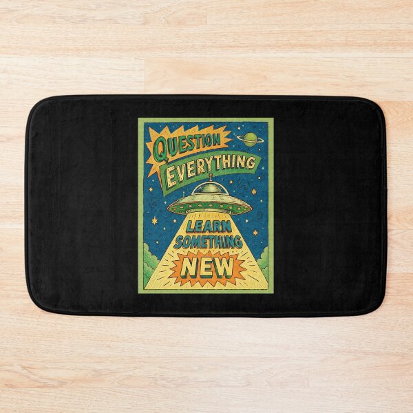 Item preview, Question Everything Learn Something New Retro Space Curiosity Poster designed and sold by ferminhays.