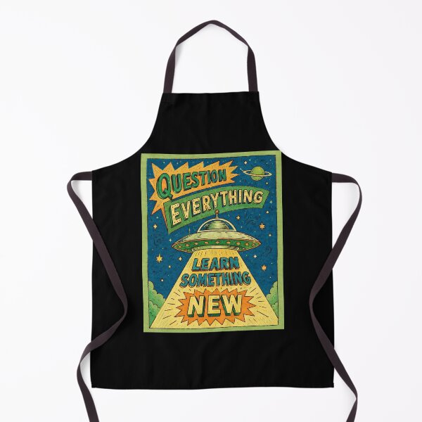 Item preview, Question Everything Learn Something New Retro Space Curiosity Poster designed and sold by ferminhays.