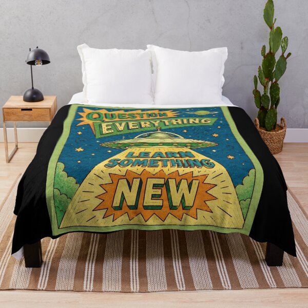 Item preview, Question Everything Learn Something New Retro Space Curiosity Poster designed and sold by ferminhays.