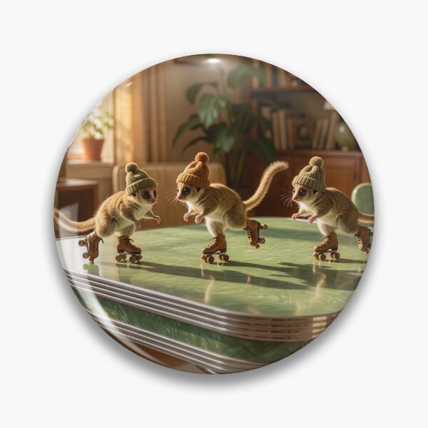 Item preview, Madame Berthe's Mouse Lemurs Roller Skate on Table designed and sold by Tridentulus.