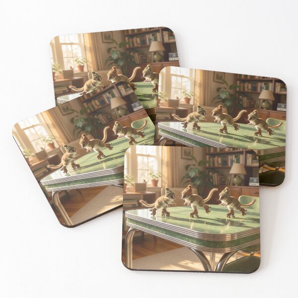 Item preview, Madame Berthe's Mouse Lemurs Roller Skate on Table designed and sold by Tridentulus.