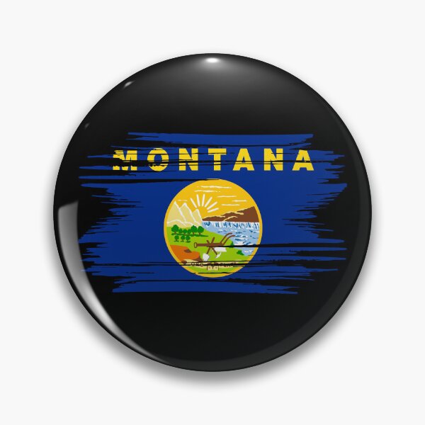 Item preview, Distressed Montana State Flag MT designed and sold by shitpostee.