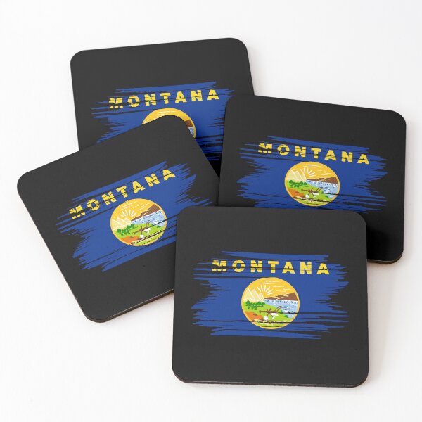 Item preview, Distressed Montana State Flag MT designed and sold by shitpostee.