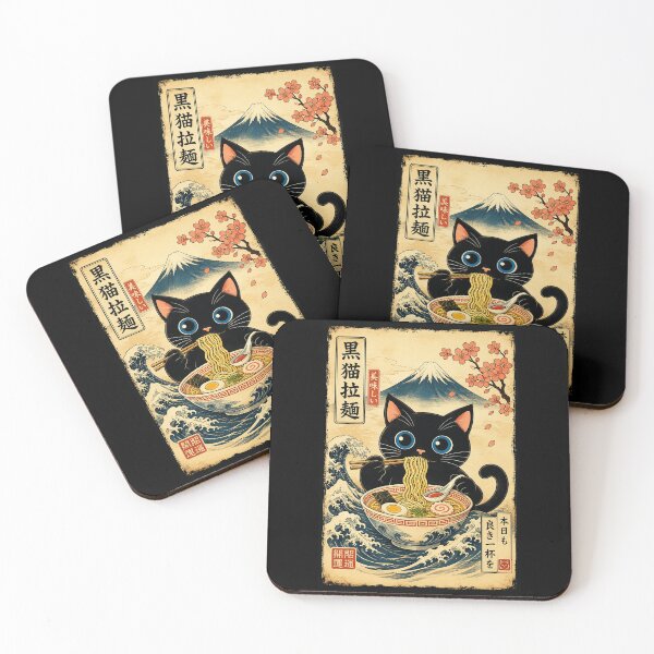Item preview, Cute Black Cat Ramen Bowl Vintage Japanese designed and sold by eliramaison.