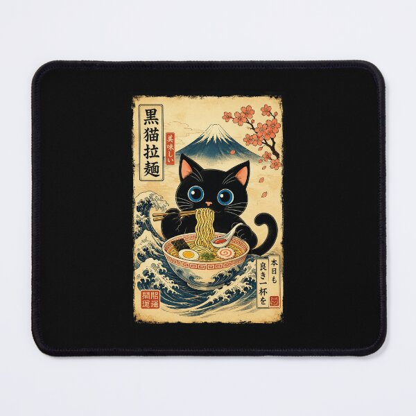 Item preview, Cute Black Cat Ramen Bowl Vintage Japanese designed and sold by eliramaison.