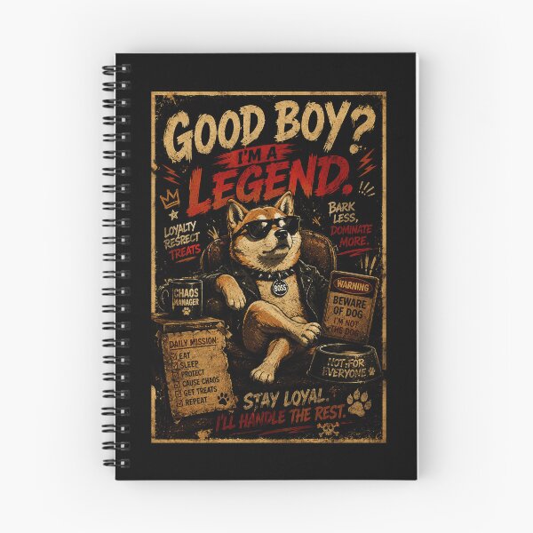 Item preview, Funny Cool Dog Legend with Vintage Rebel Pet Vibes designed and sold by Modaozushi216.