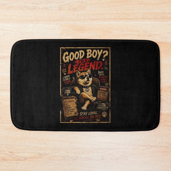 Item preview, Funny Cool Dog Legend with Vintage Rebel Pet Vibes designed and sold by Modaozushi216.