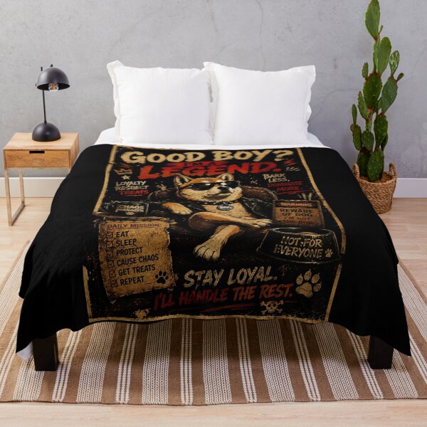 Item preview, Funny Cool Dog Legend with Vintage Rebel Pet Vibes designed and sold by Modaozushi216.