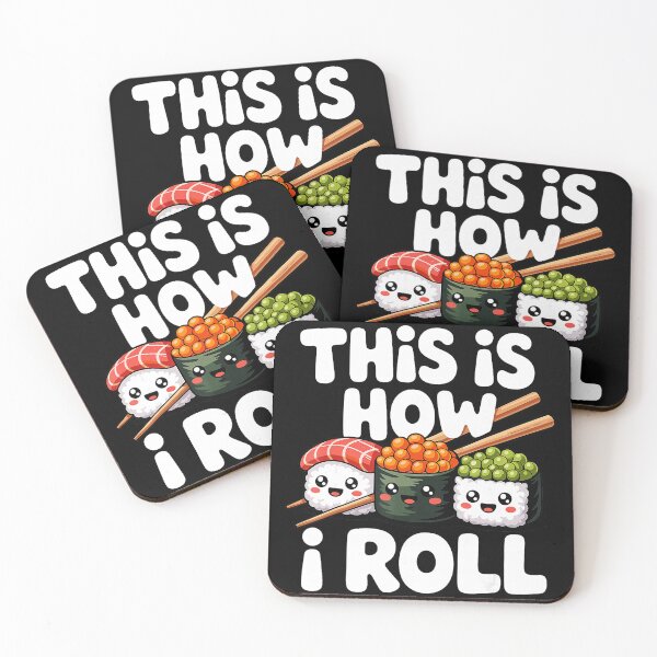Item preview, Funny Kawaii Sushi Roll Characters With This Is How I Roll designed and sold by titanlevi.