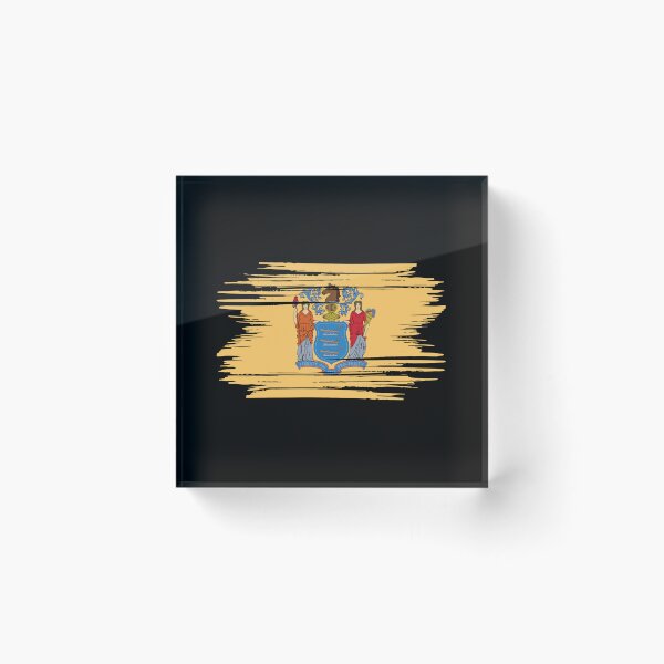 Item preview, Distressed New Jersey State Flag NJ designed and sold by shitpostee.