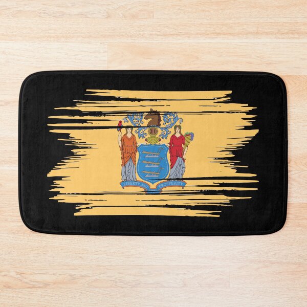 Item preview, Distressed New Jersey State Flag NJ designed and sold by shitpostee.