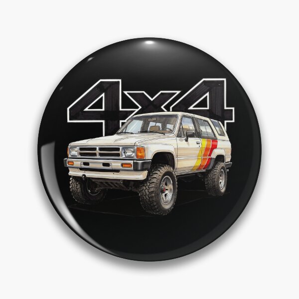 Item preview, 4Runner 1st Gen White Retro Racing Stripe 4x4 Graphic designed and sold by Off-Road-Zone.