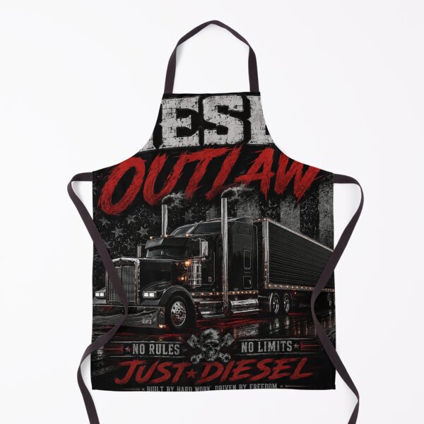 Item preview, Diesel outlaw black semi trucker designed and sold by 18 Life Outlaw.