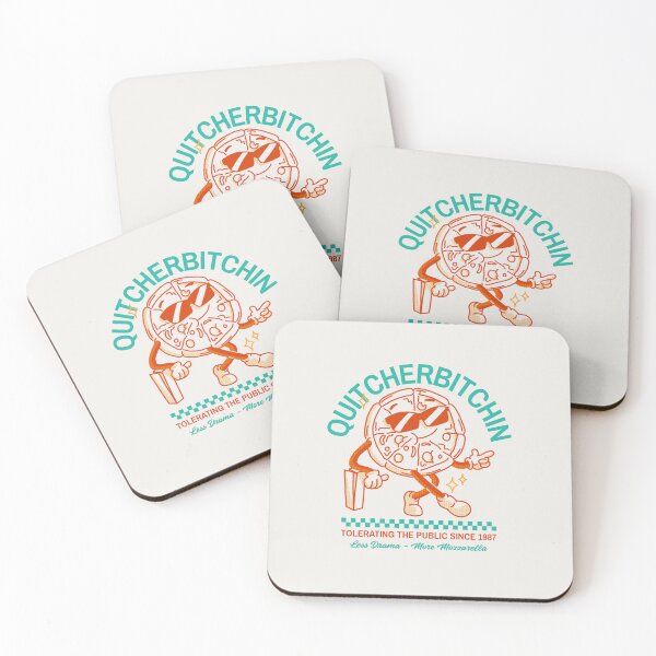 Item preview, QUITCHERBITCHIN PIZZA | TOLERATING THE PUBLIC SINCE 1987 | ANOMALY HUMOR SERIES — RETRO PIZZA SHOP EDITION designed and sold by WitLounge.