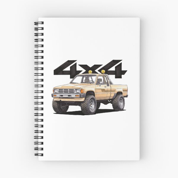 Item preview, Hilux Retro Tan 4x4 Pickup Truck Graphic designed and sold by Off-Road-Zone.