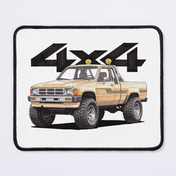 Item preview, Hilux Retro Tan 4x4 Pickup Truck Graphic designed and sold by Off-Road-Zone.