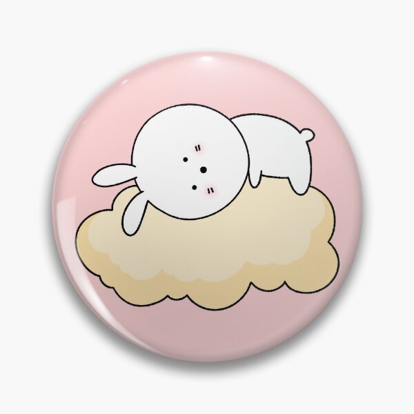 Item preview, Cute Sleeping Bunny Resting on a Fluffy Cloud designed and sold by ubborn.