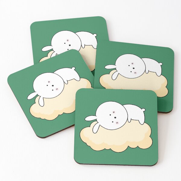 Item preview, Cute Sleeping Bunny Resting on a Fluffy Cloud designed and sold by ubborn.