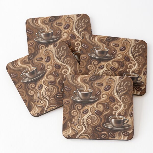 Item preview, Coffee with Decadent Mocha Pattern designed and sold by Eclectic Monkey.
