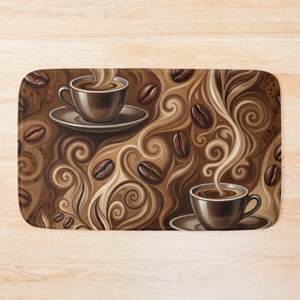 Item preview, Coffee with Decadent Mocha Pattern designed and sold by Eclectic Monkey.