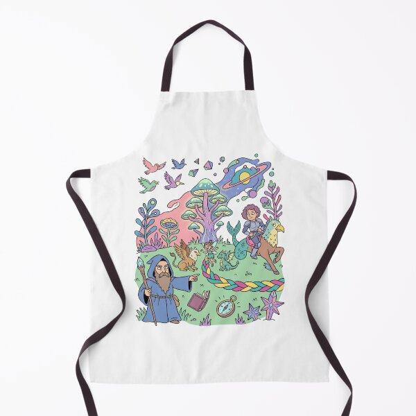 Item preview, Whimsical Fantasy Mushroom Wizard Dragon Griffin Art designed and sold by Farhad Mamo.