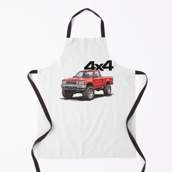 Item preview, Hilux Retro Red 4x4 Pickup Truck Graphic designed and sold by Off-Road-Zone.